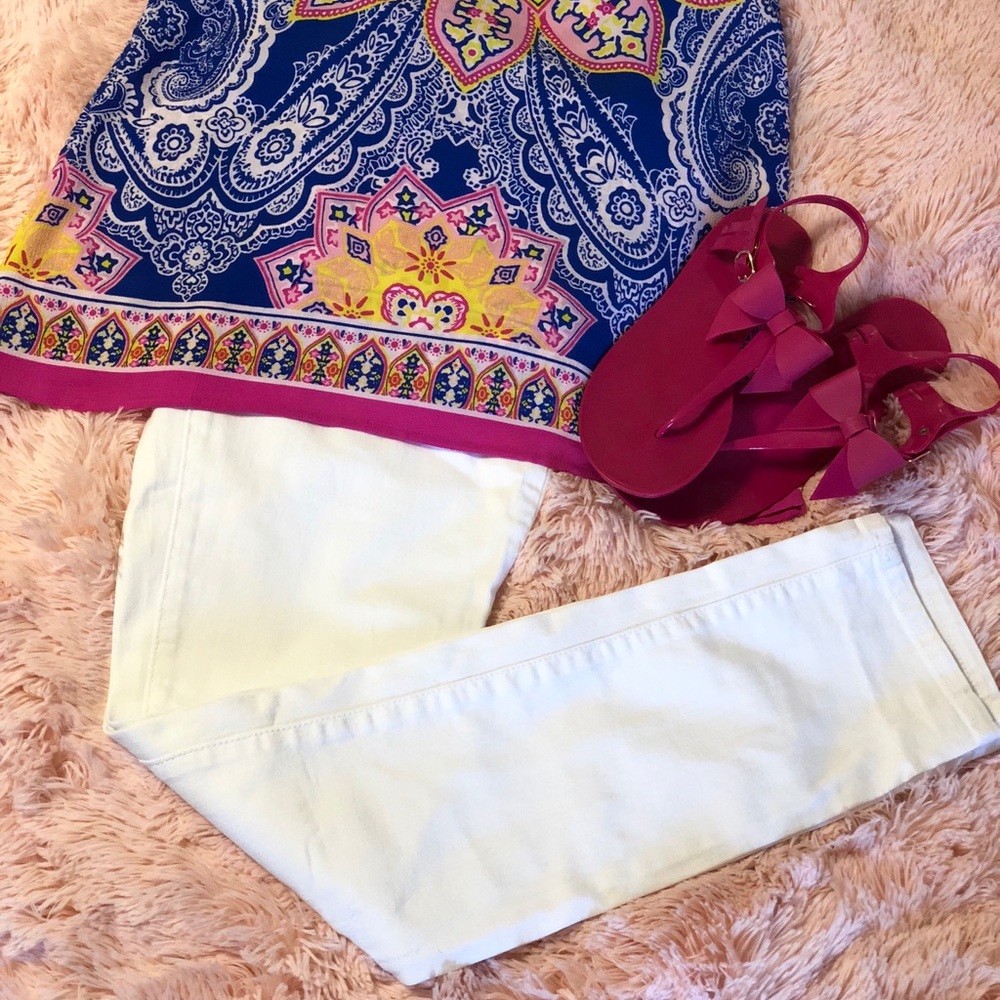Michael Kors MK White Skinny Jeans 